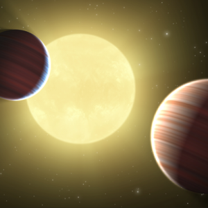 Dos exoplanetas muy cercanos entre sí