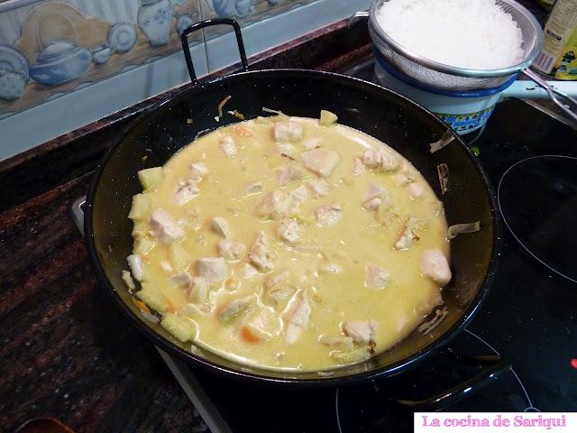Cocinando con Ana: Pollo al curry al estilo Tailandés