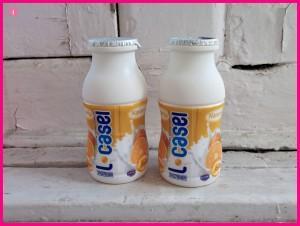 Reciclando botes de yogurt