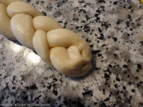 Trenzas. Masa de bollos de leche