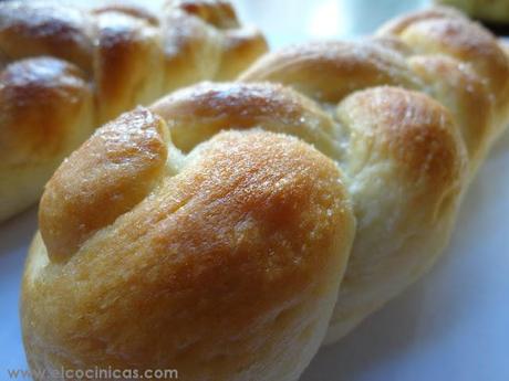 Trenzas. Masa de bollos de leche