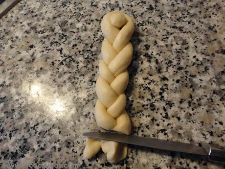 Trenzas. Masa de bollos de leche