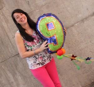 Xana con globo 9 Repasando la semana…