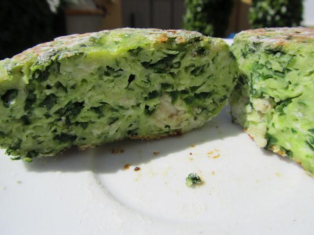 Hamburguesas de pollo y espinacas