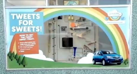 Chucherías a cambio de tweets