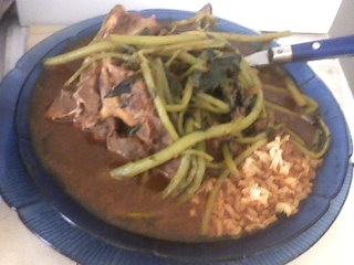 Espinazo de puerco con verdolagas