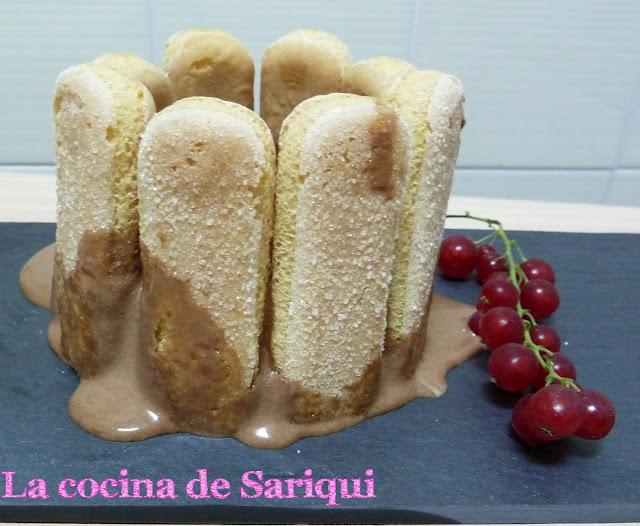 Deconstrucción de Mini Charlota de chocolate para CWK