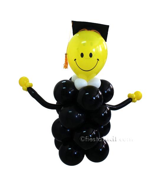 Una figura graduación de globos – ¡Fin de Curso!