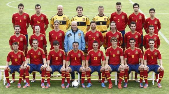 La selección española, de niños