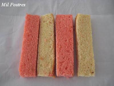 Desafío junio Daring Bakers: Batemberg Cake (Tarta o pastel Batemberg)