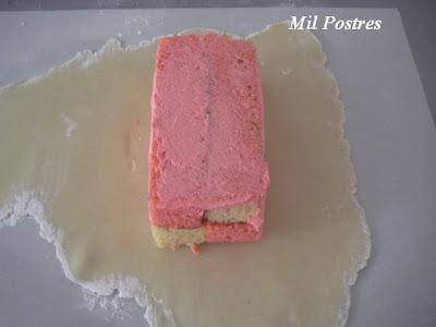 Desafío junio Daring Bakers: Batemberg Cake (Tarta o pastel Batemberg)