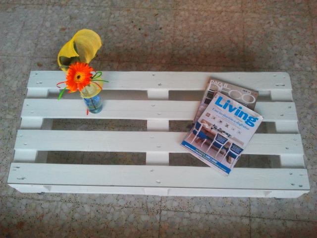 La mesa de Palet y cristal de Judith. Paso a paso