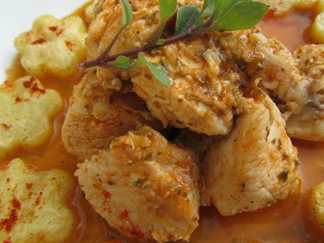 Tacos de pechuga al pimentón