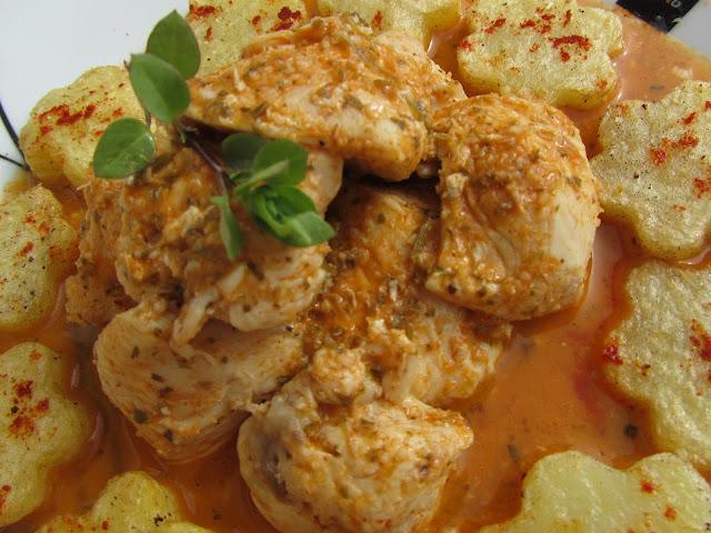 Tacos de pechuga al pimentón