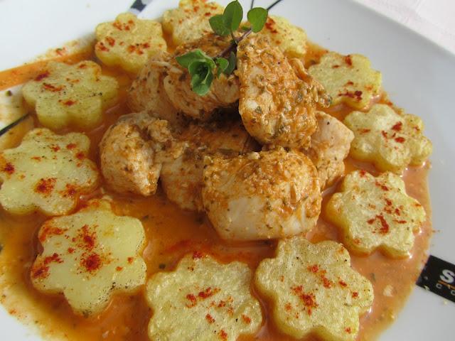 Tacos de pechuga al pimentón