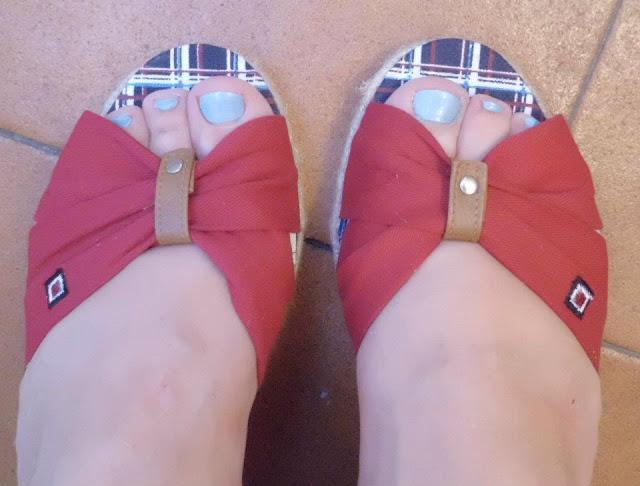 Reto sandalias y laca de uñas