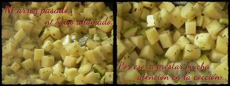 Guisito de garbanzos, zucchinis y puerros