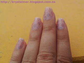 Rosa claro con estampado azul - Joyas de alambre Lalu