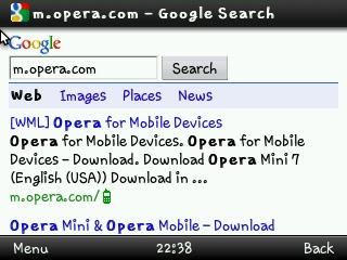 Opera Mini 7 Español