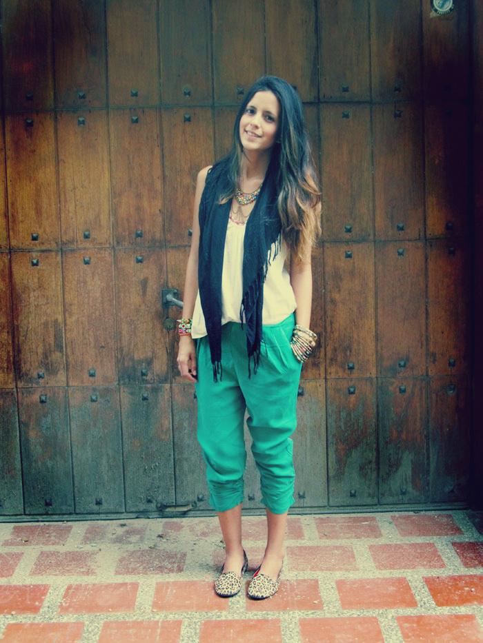 Green pants