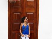 Blue white