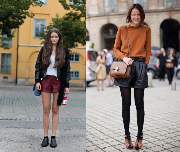Inspiration - Leather skirts & shorts
