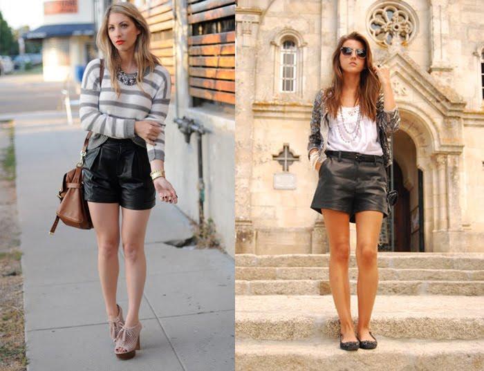 Inspiration - Leather skirts & shorts