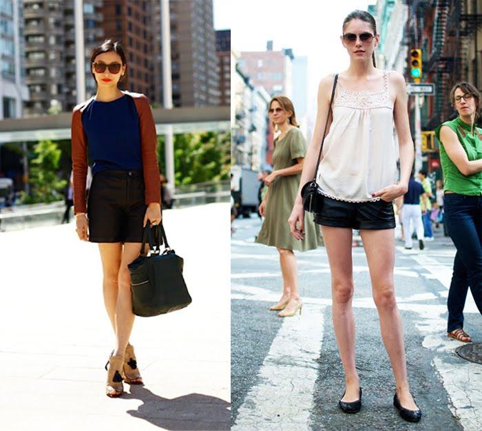 Inspiration - Leather skirts & shorts