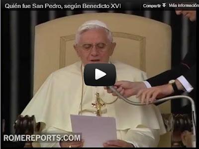 VIDEOS: QUIÉNES FUERON SAN PEDRO Y SAN PABLO, SEGÚN BENEDICTO XVI