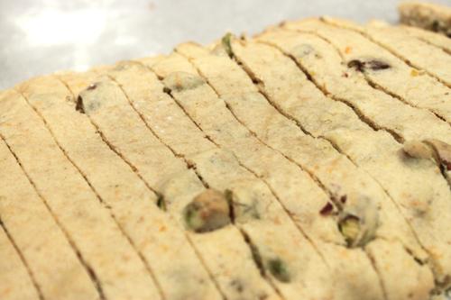 Receta: biscotti de pistachios, naranja y jengibre