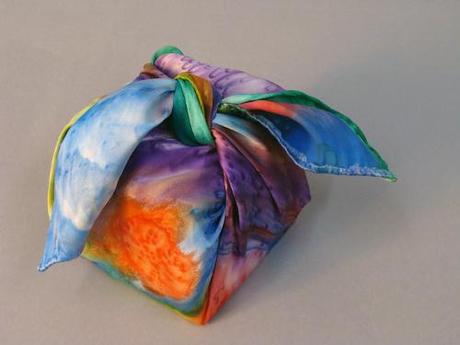 Pañuelo pintado a mano Fulares pintados y teñidos a mano