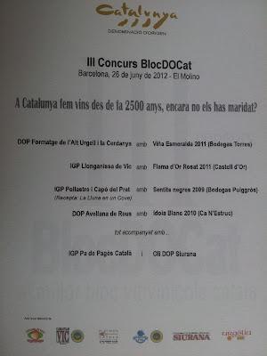 “III CONCURS BlogDOCat. Al millor blog vitivinícola català.”