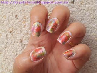 Multicolor con estampado blanco y negro