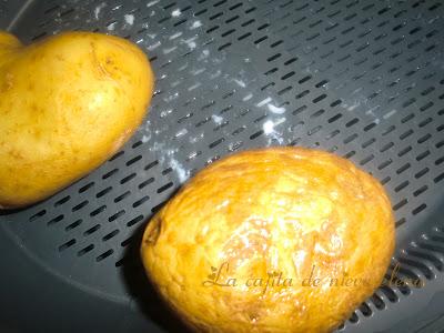 Bacalao con mayonesa de naranja y falso pilpil de patatas