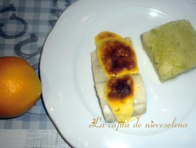 Bacalao con mayonesa de naranja y falso pilpil de patatas