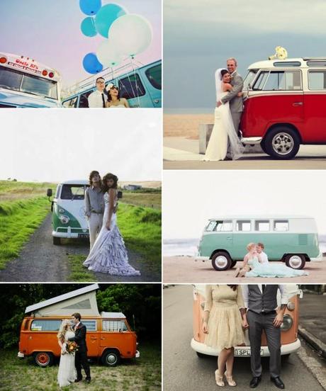 Furgonetas vintage para tu boda/Vintage ban for your wedding