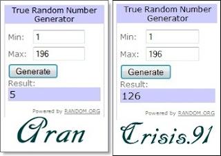 Ganadores del sorteo Amor comanche