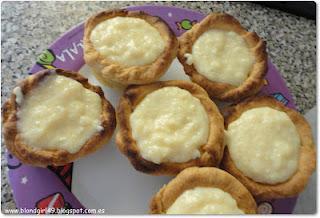 Receta: tartaletas con crema y frutas