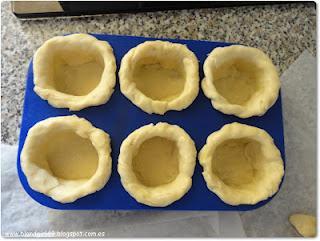 Receta: tartaletas con crema y frutas