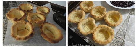 Receta: tartaletas con crema y frutas