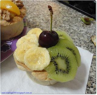 Receta: tartaletas con crema y frutas