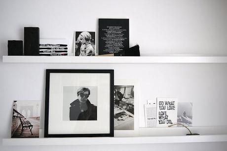 Antes y después: Un escritorio en blanco y negro