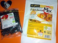 Corazón de coco y arándanos