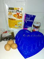 Corazón de coco y arándanos