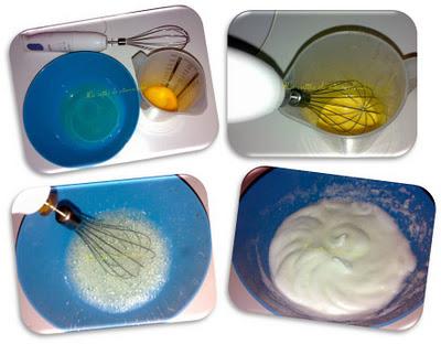 Corazón de coco y arándanos