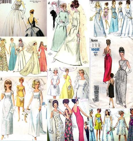 Etsy Finds. Vintage wedding dress patterns