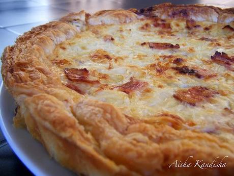 TARTA DE CEBOLLA Y BACON