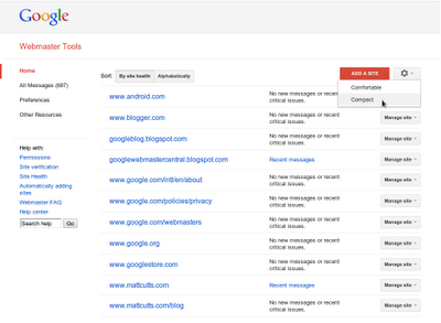 Google webmaster tools. Sus nuevos cambios
