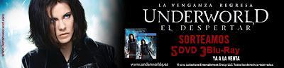 Concurso 3 Blu-rays y 5 DVDs de Underworld: El Despertar Concurso 3 Blu-rays y 5 DVDs de Underworld: El Despertar