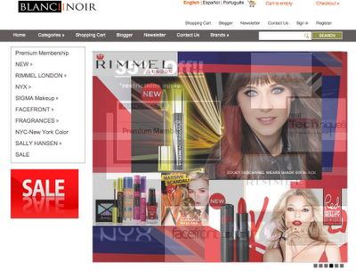 Blanc to Noir, tienda on-line